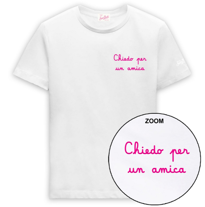 t-shirt esme con scritta iconica ESME 06000H MC2 SAINT BARTH 