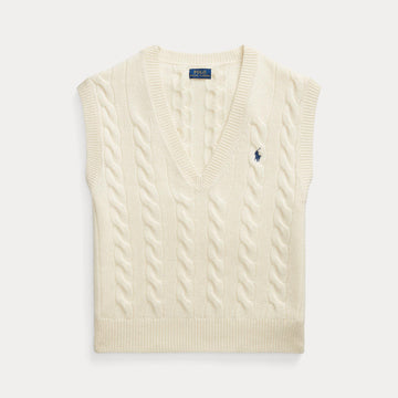 gilet in lana e cashmere a trecce 211-949994 002 RALPH LAUREN POLO 