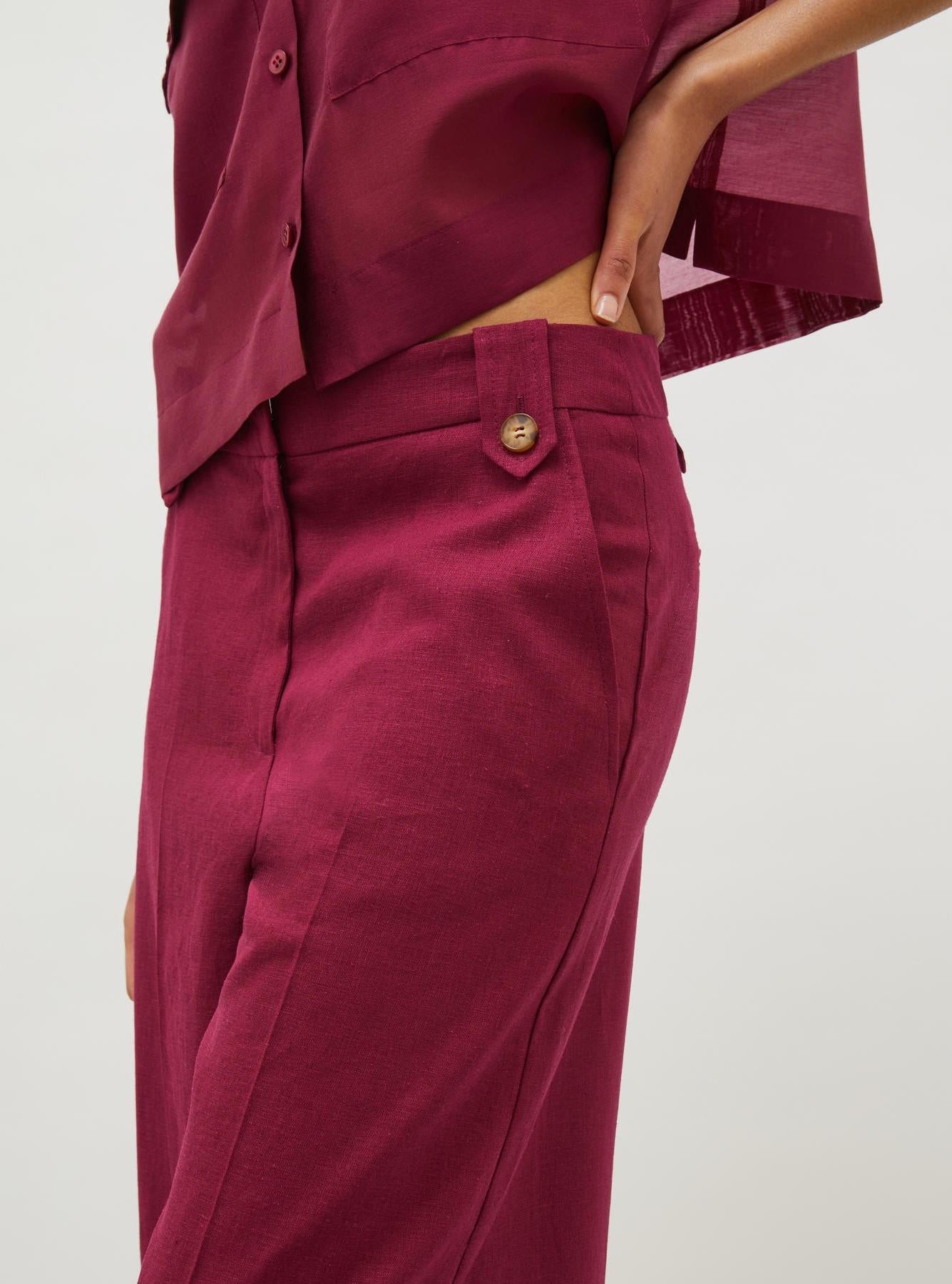 pantalone in misto lino RIETI 001 MARella 