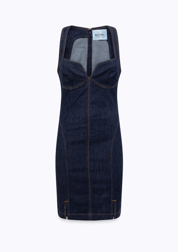 abito a tubino con spilla RA6072D4992 77951 Blugirl 