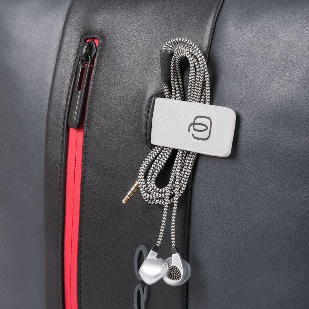 zaino con cavo antifurto CA4818UB00 GRN PIQUADRO 