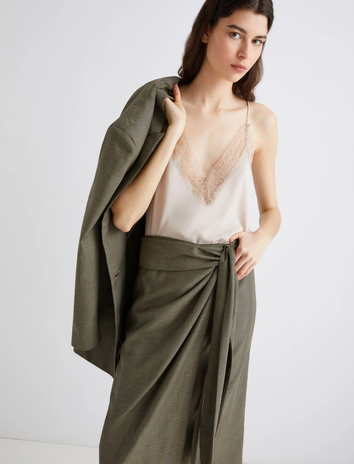 top con pizzo in seta SPUMA 004 MARella 