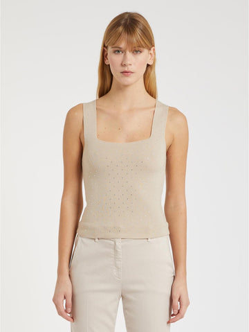 top con applicazioni AFIDE2 001 MARella MONOCHROME 