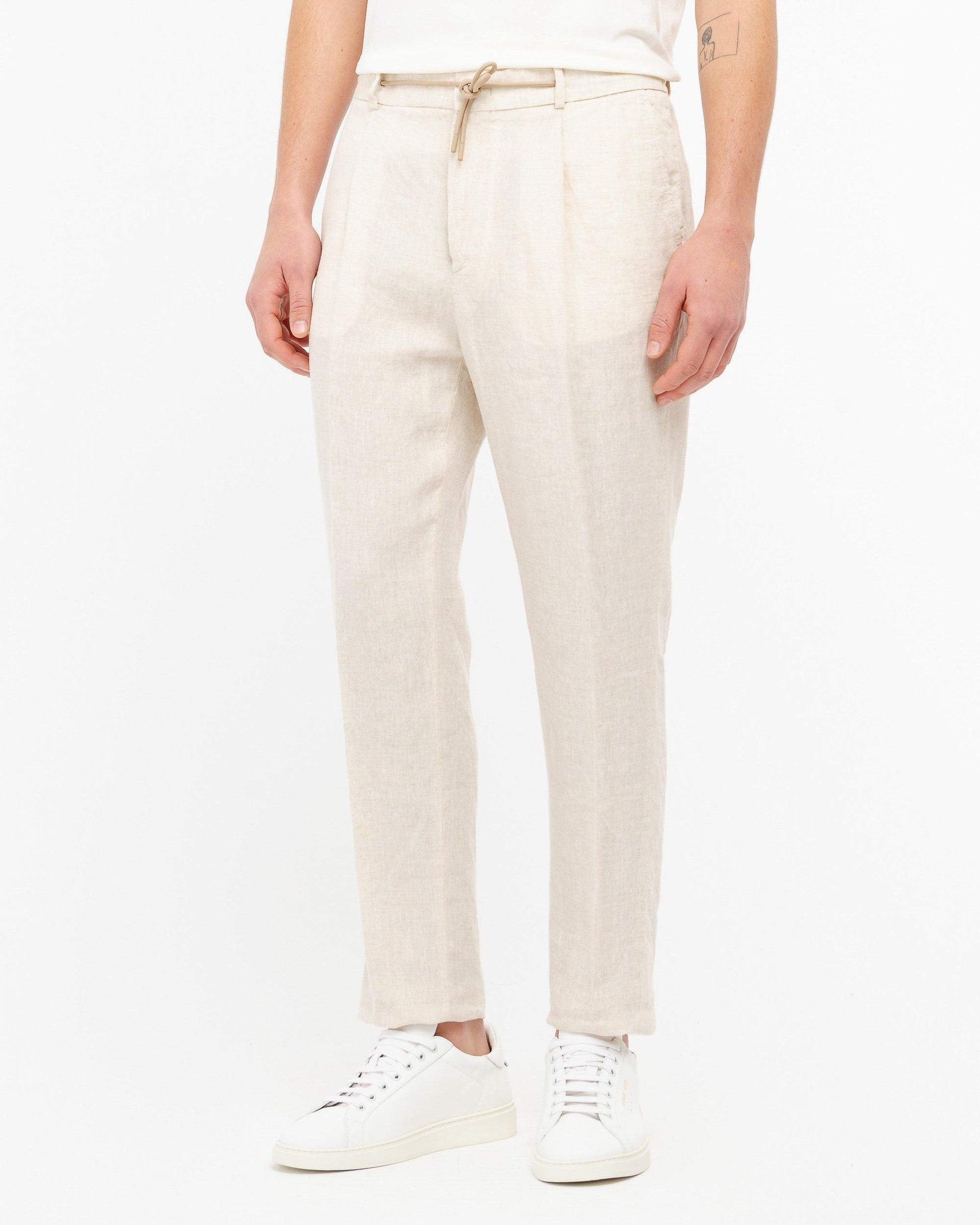 pantalone jogging in lino 4032P1688L 263144 22 MANUEL RITZ 