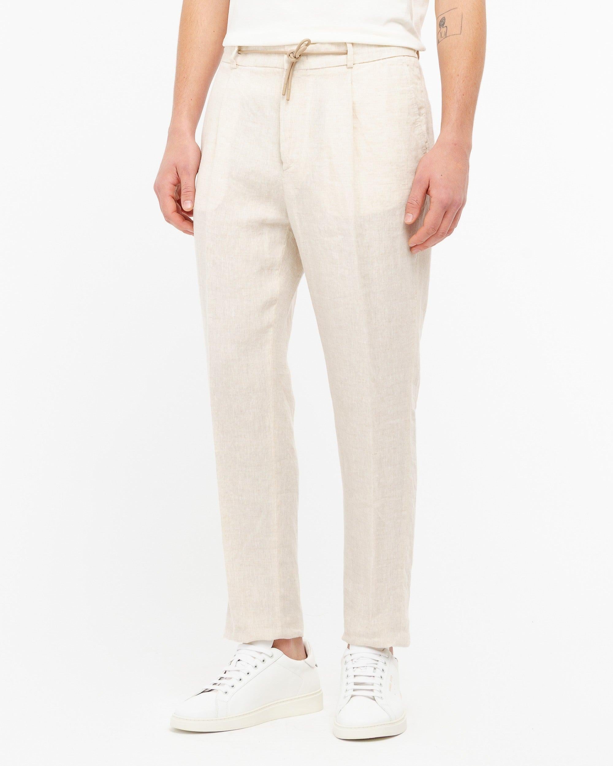 pantalone jogging in lino 4032P1688L 263144 22 MANUEL RITZ 
