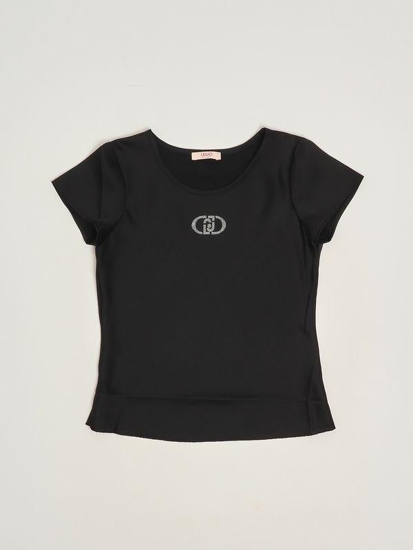t-shirt in raso liu jo junior GA6025T400A 22222 LIU JO JUNIOR 