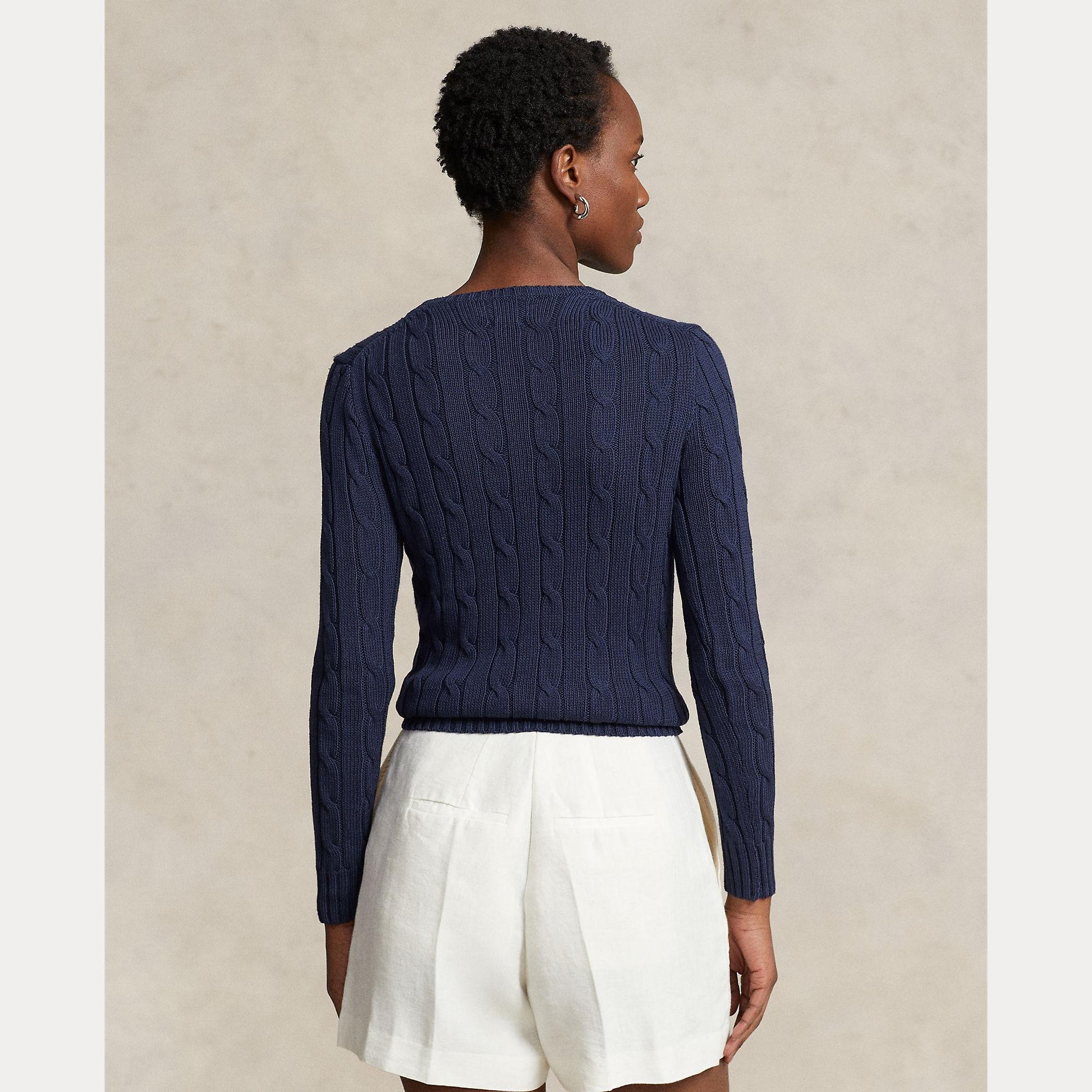 maglia con logo a trecce 211-891640 002 RALPH LAUREN POLO 