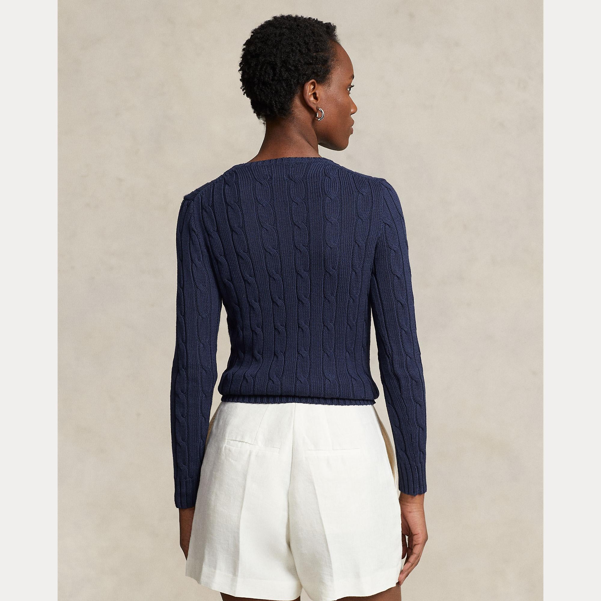maglia con logo a trecce 211-891640 002 RALPH LAUREN POLO 
