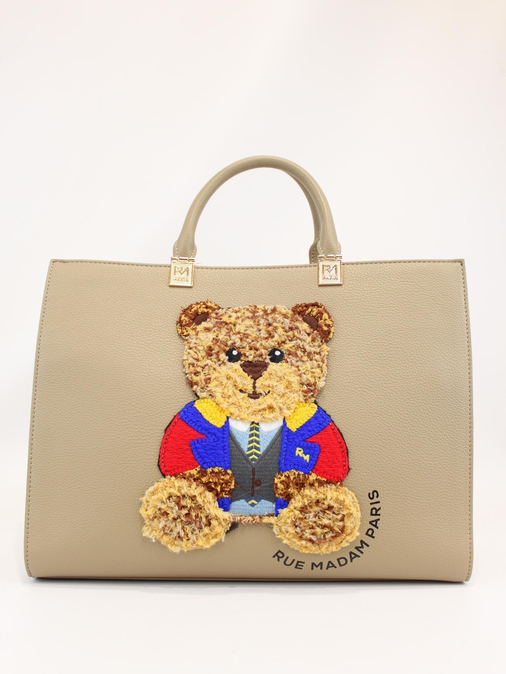 borsa marvin tote orsetto 1501 TAUPE RUE MADAM PARIS 