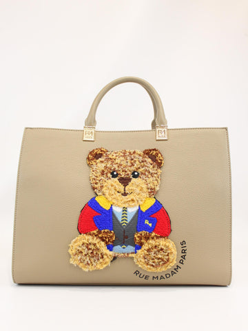 borsa marvin tote orsetto 1501 TAUPE RUE MADAM PARIS 