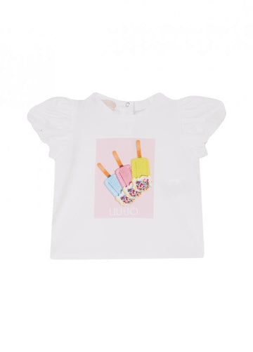 t-shirt stampa gelato HA6026JS003 V9828 LIU JO JUNIOR 