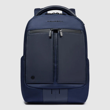 zaino con doppia zip CA6620S136 BLU PIQUADRO 