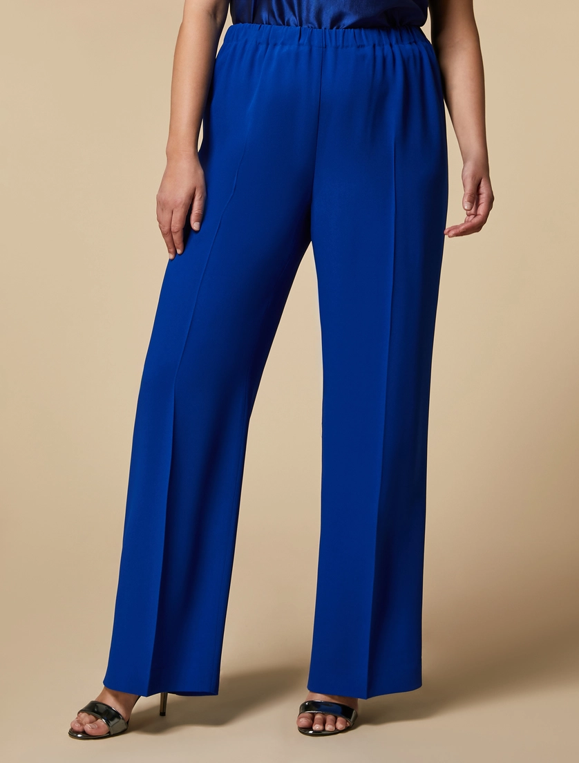 pantalone in crepe envers satin AGILE 001 MARINA RINALDI 