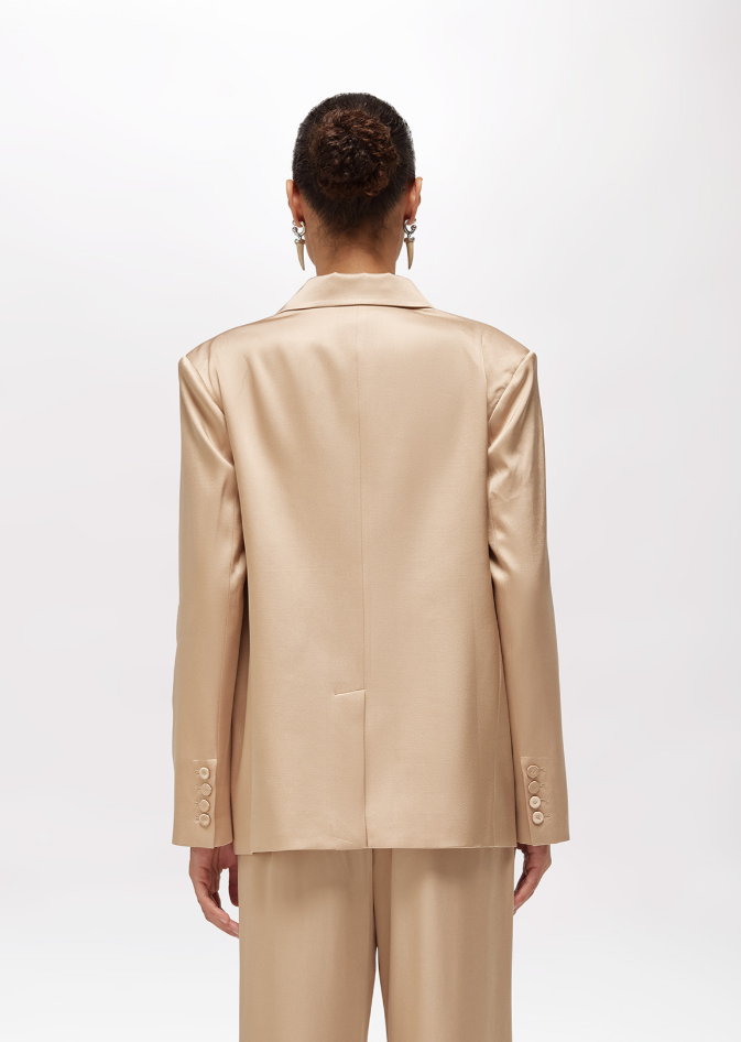 giacca over in raso RA6156T448A 61212 Blugirl 
