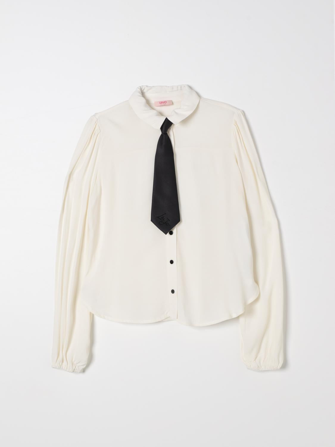 camicia con cravatta rimovibile GF4065TS868 N9708 LIU JO JUNIOR 