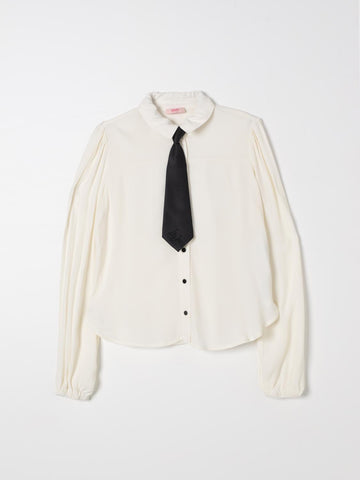 camicia con cravatta rimovibile GF4065TS868 N9708 LIU JO JUNIOR 