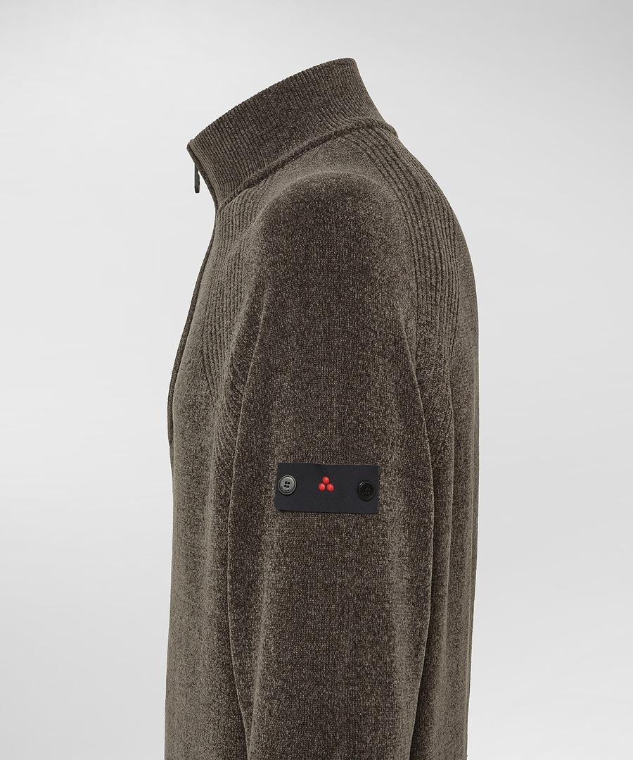 maglione mezza zip in ciniglia CRIVELLI 372 PeUTEREY 