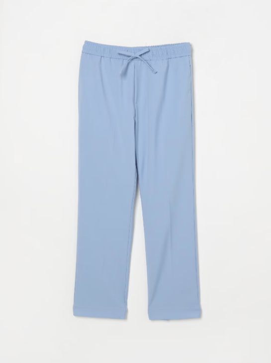 pantalone con coulisse MR2891 AZZURRO MANUEL RITZ KIDS 