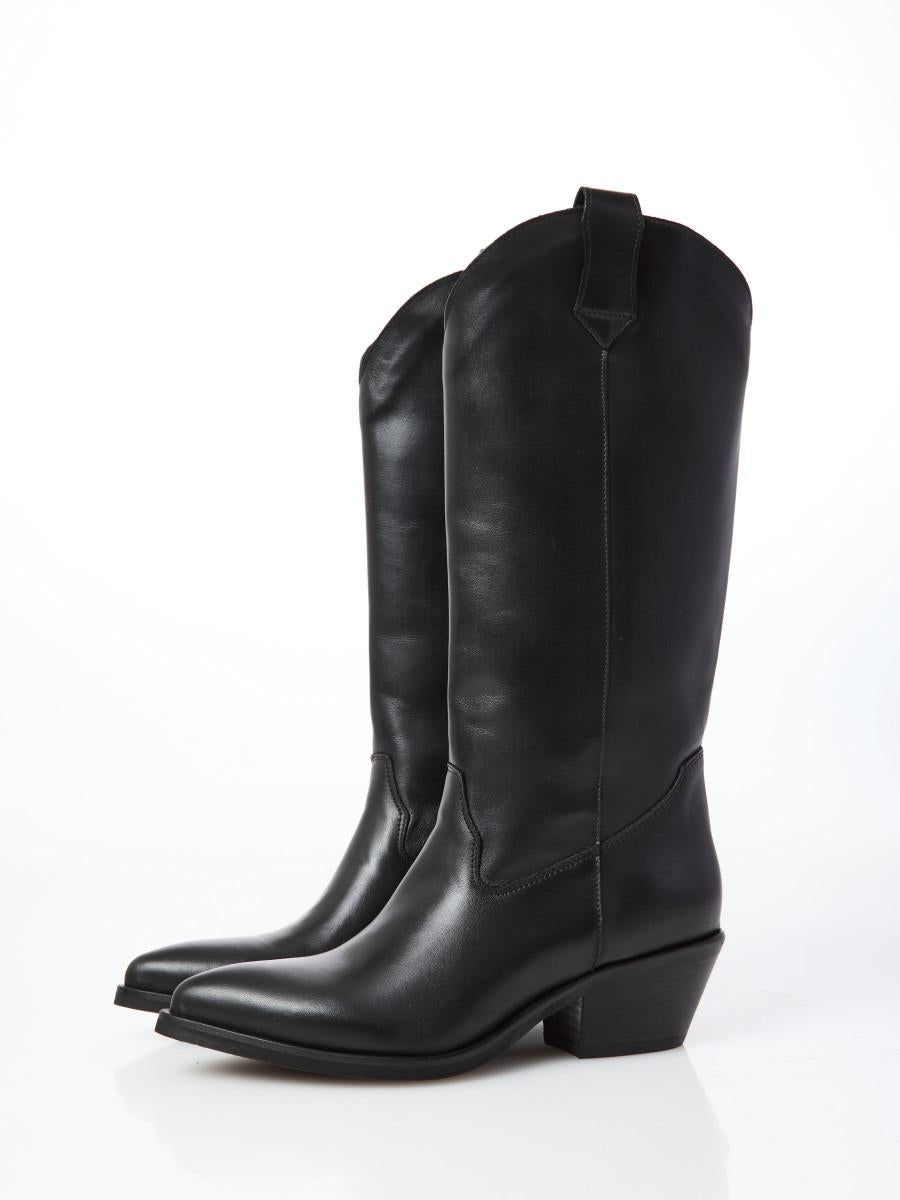 texano in pelle nero 201 NERO OVYE' 