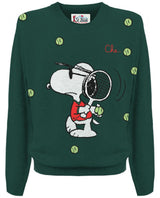 MC2 SAINT BARTH maglione snoopy tennis Verde