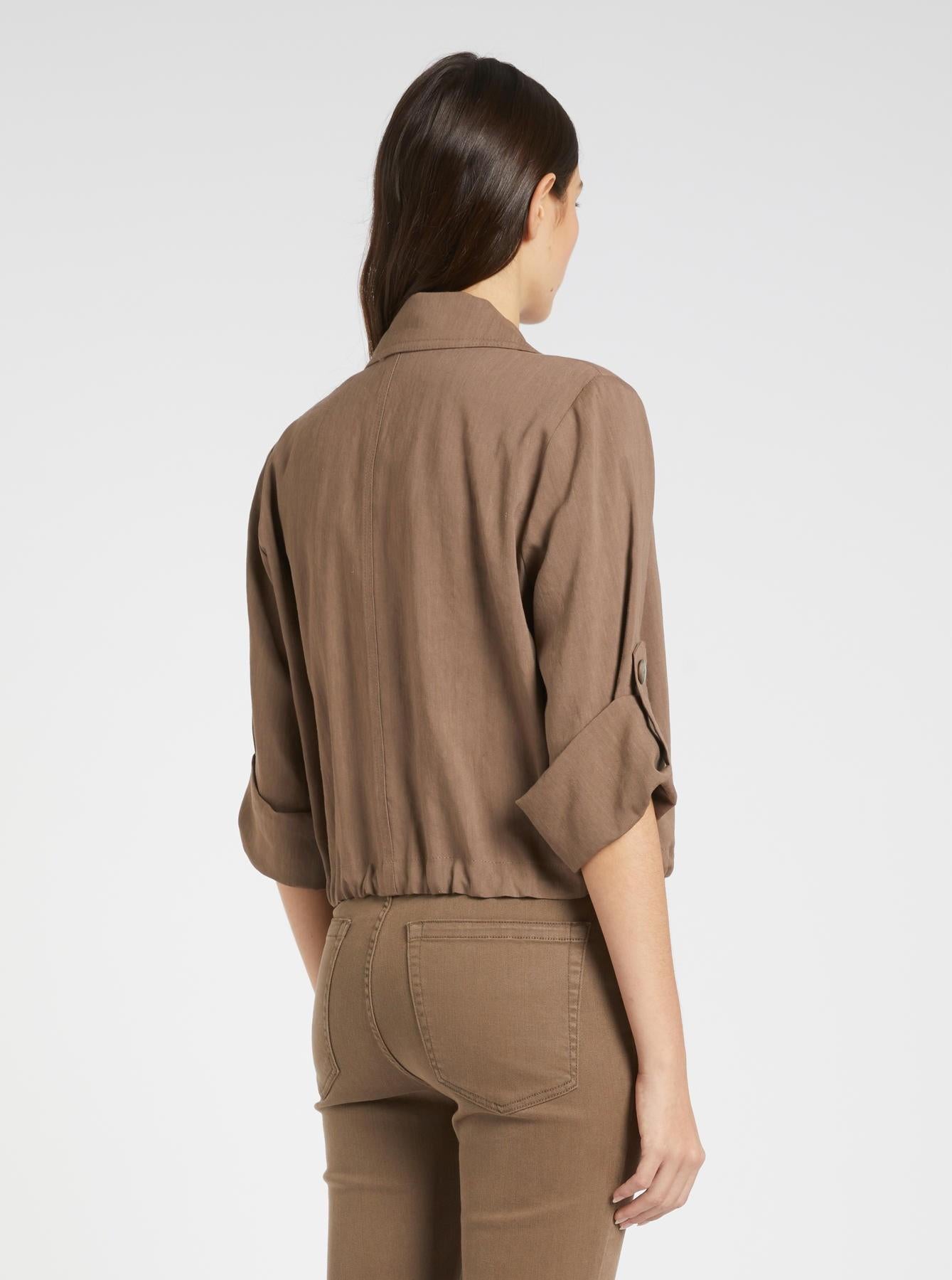 giacca in lino stretch MLMPALCHI 001 MARella MONOCHROME 