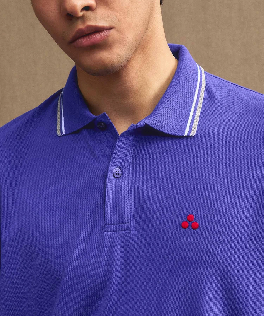 polo con contrasto al collo NEW MEDINILLA STR 255 PeUTEREY 