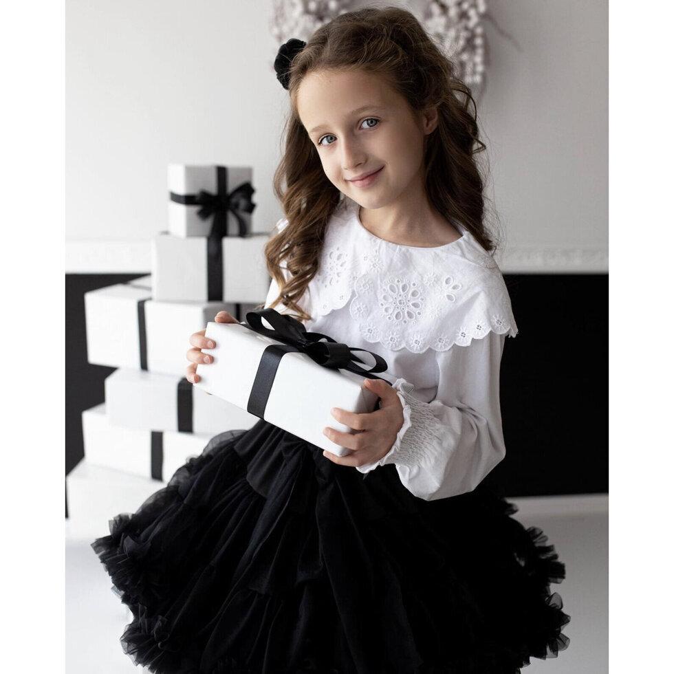 gonna ampia in tulle SKIRT1 BLACK MANUFAKTURA FALBANEK 