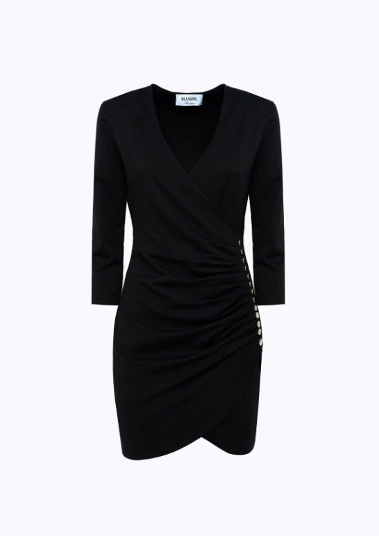 abito con drappeggio RF4180J4762 22222 Blugirl 