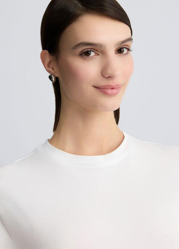 t-shirt basic con patch CA5392J6308 11111 liU JO 