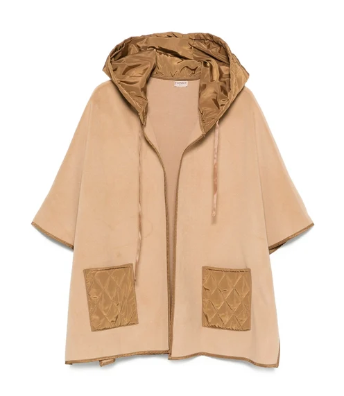 poncho con cappuccio e tasche 252TA4240 12605 TWINSET 