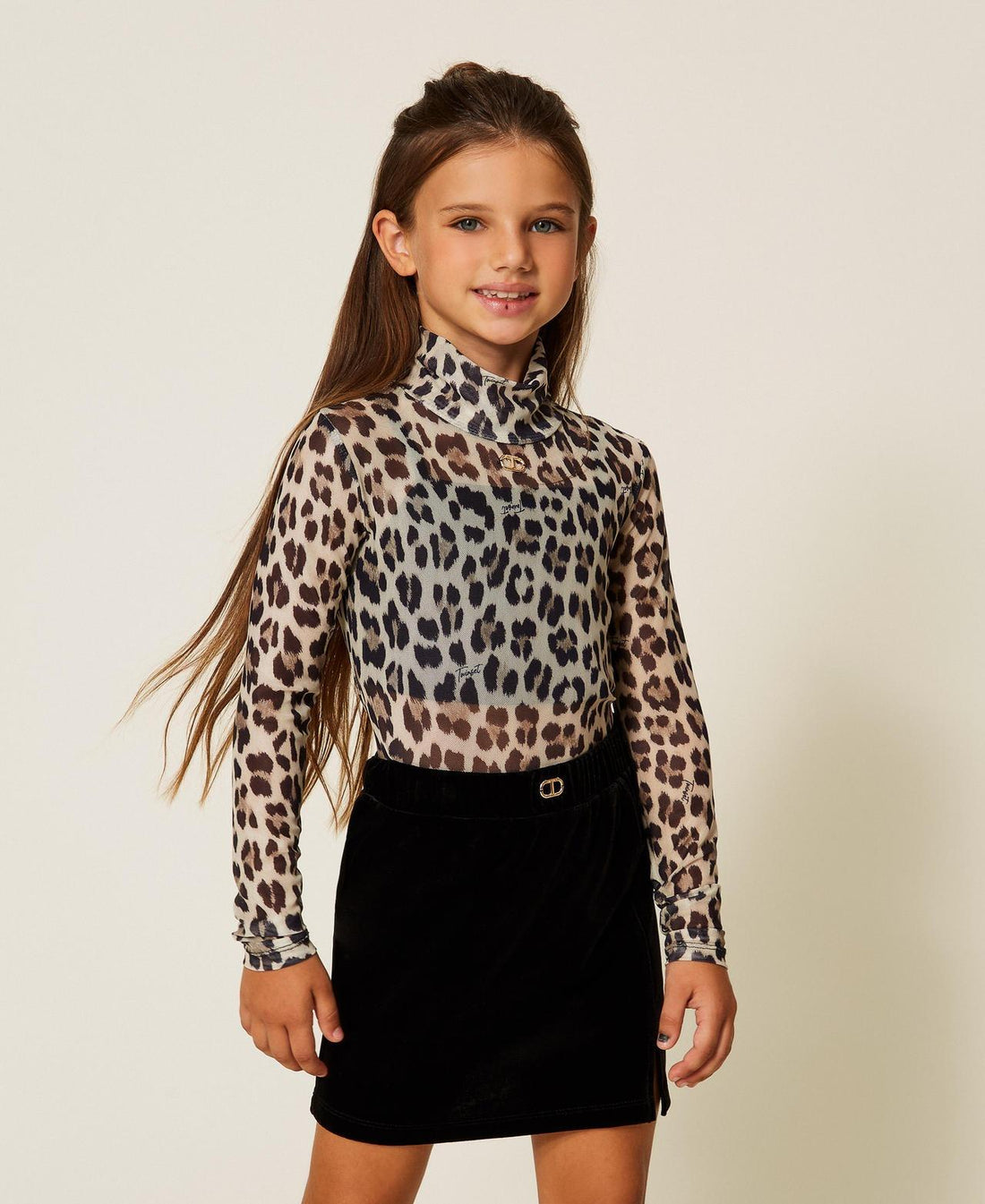 Minigonna in ciniglia 252GJ2032 00006 TWINSET GIRL 