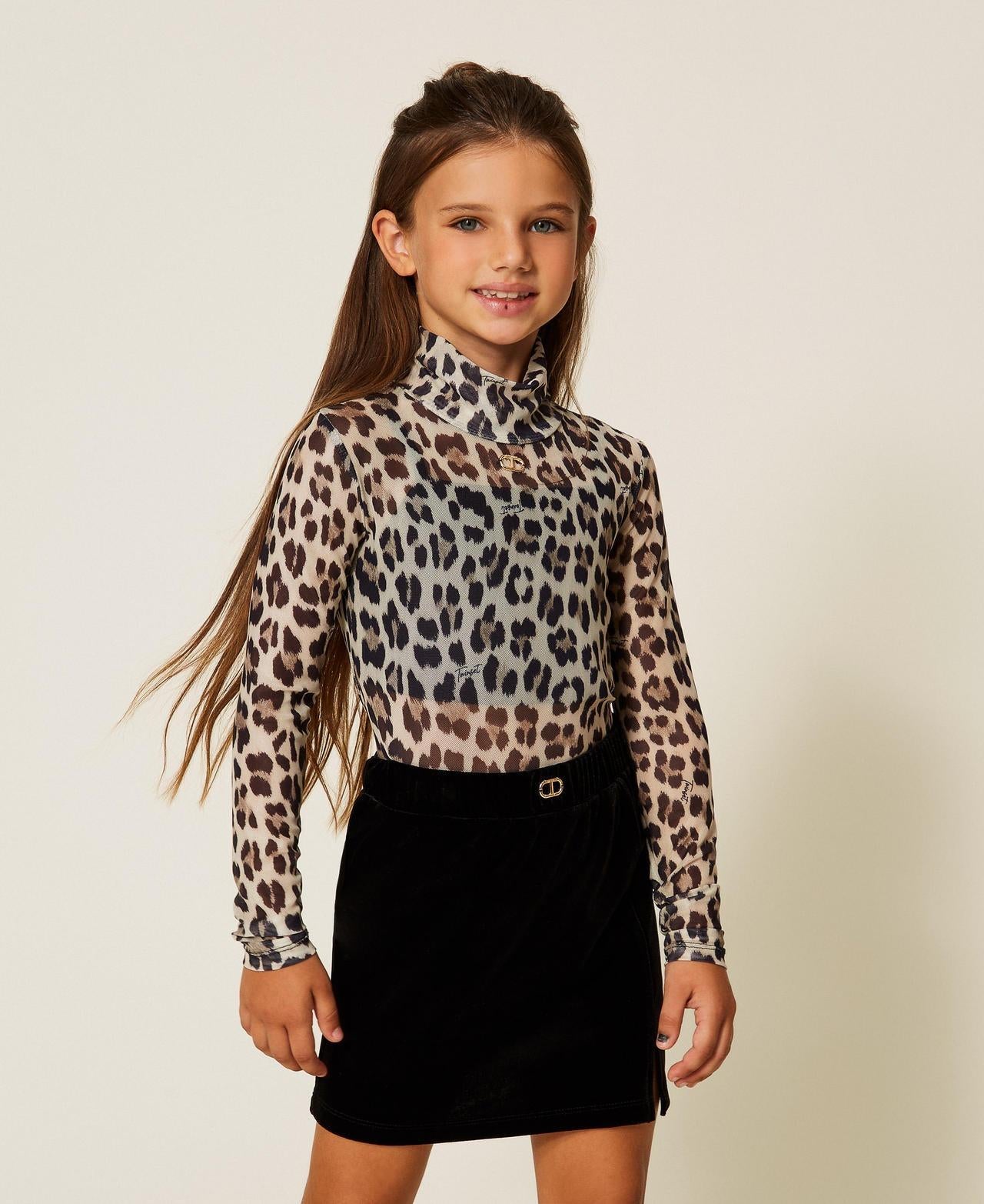 Minigonna in ciniglia 252GJ2032 00006 TWINSET GIRL 