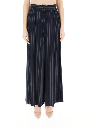 pantalone righe a palazzo TD0438 BLU/NAT VICOLO 