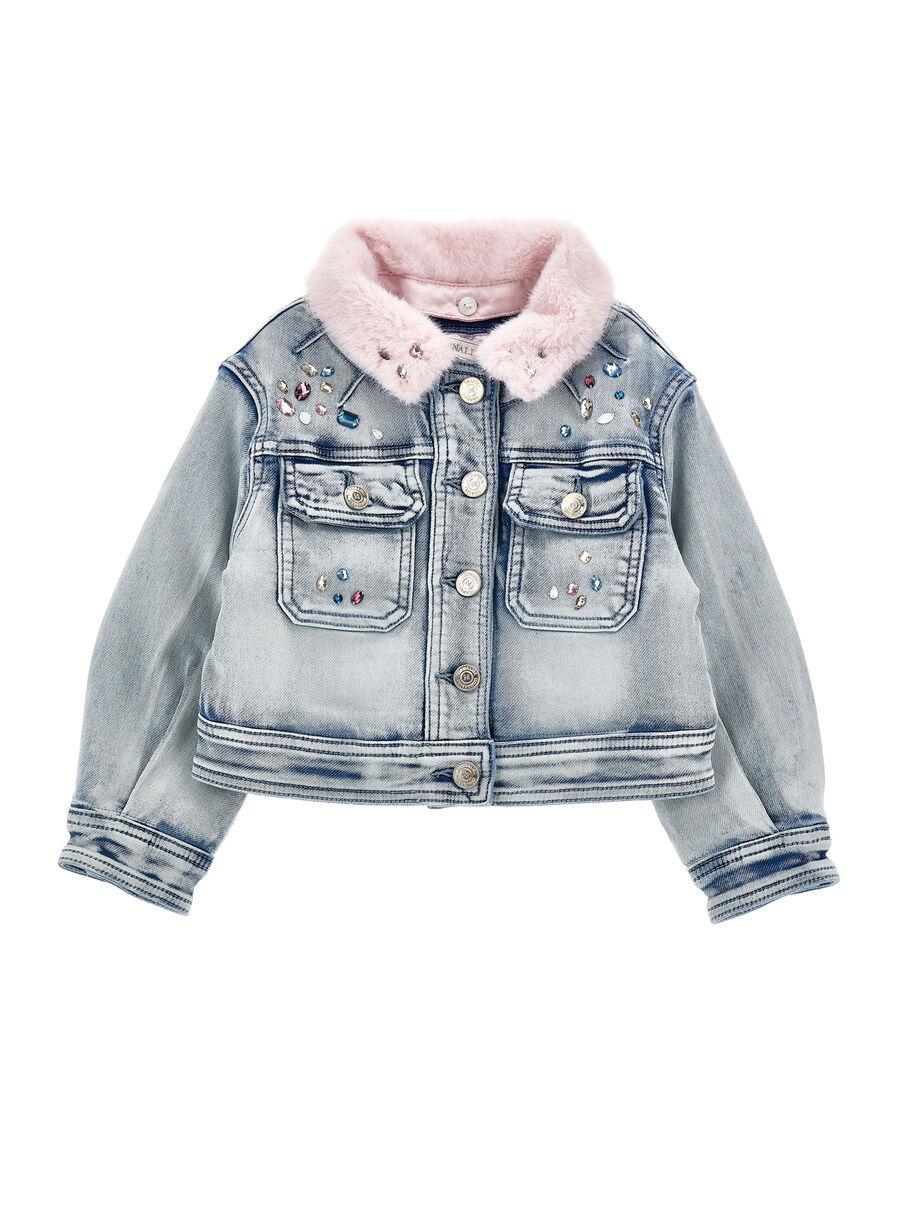 giubbino in denim stitch 19F102 6042 0062 MONNALISA 