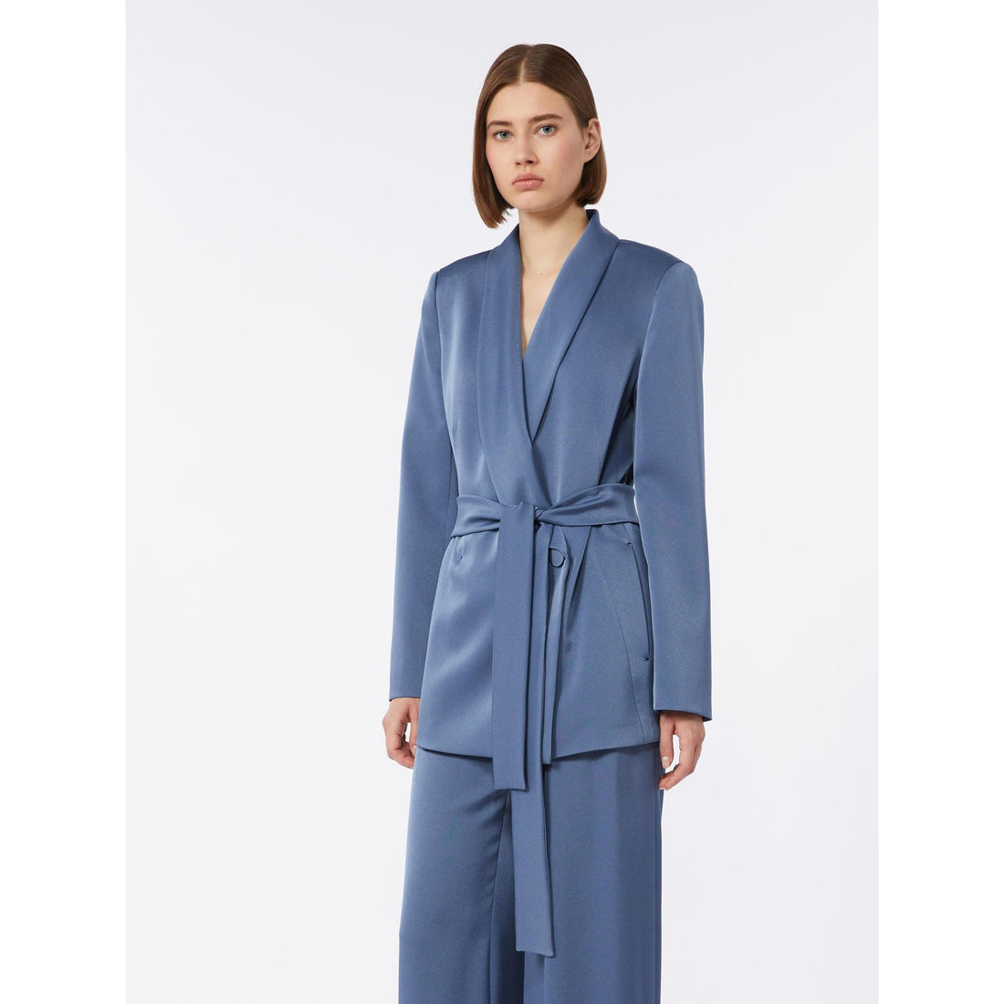 giacca in satin lucido MSEDOPPIA 008 MAXMARA STUDIO ELEGANTE 