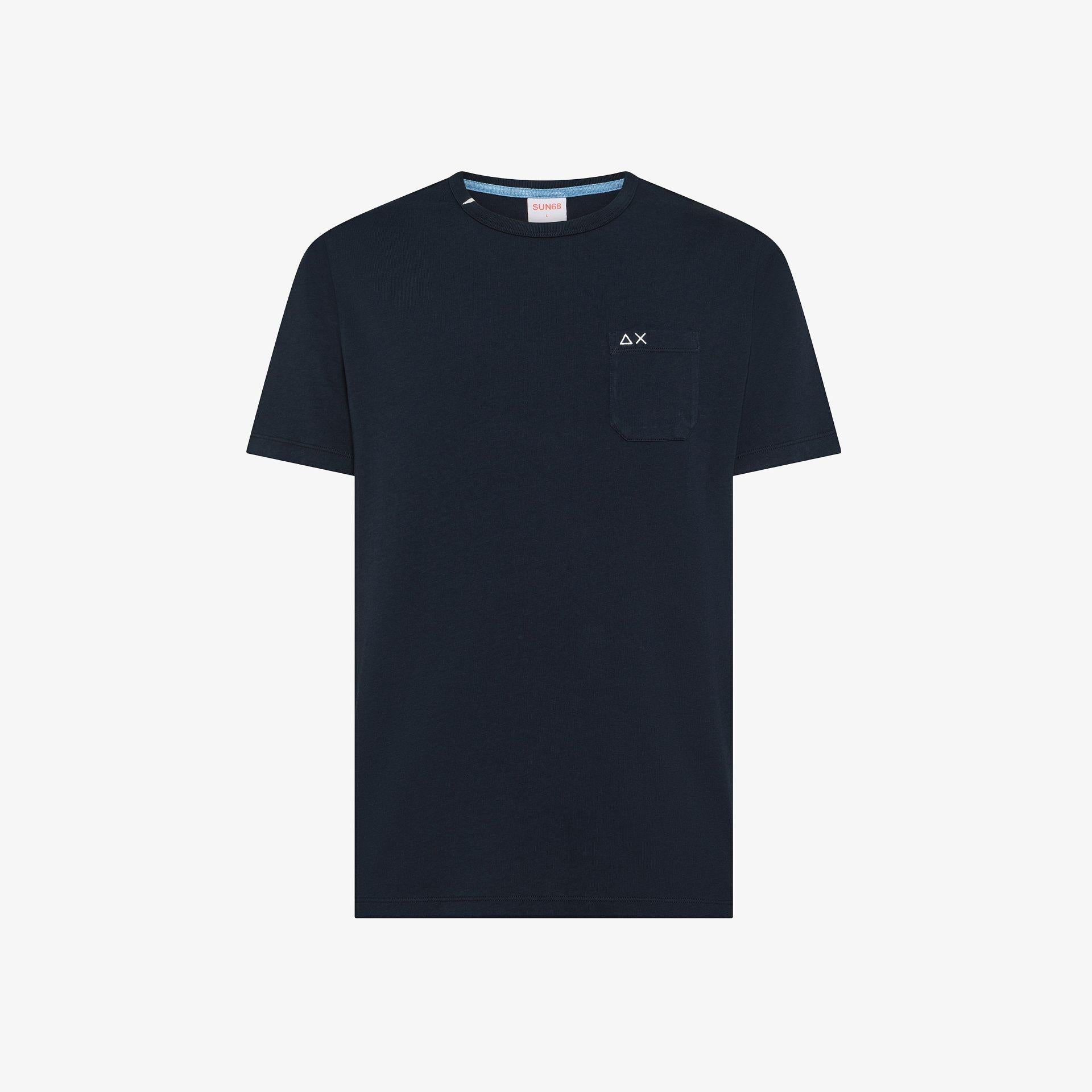 t-shirt pocket T36101 NAVY BLUE SUN68 
