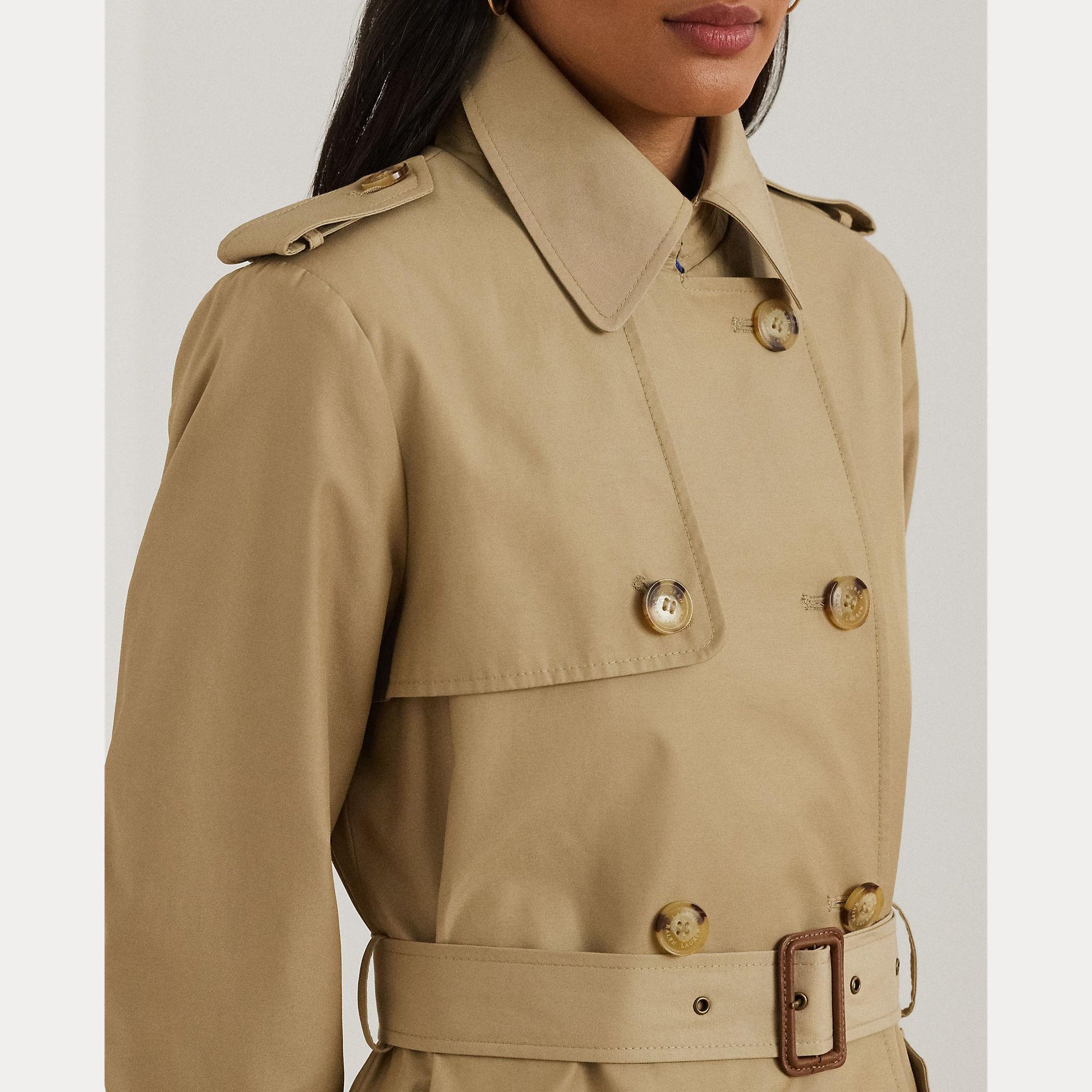 trench doppiopetto in cotone 297-967122 002 LAUREN RALPH LAUREN 