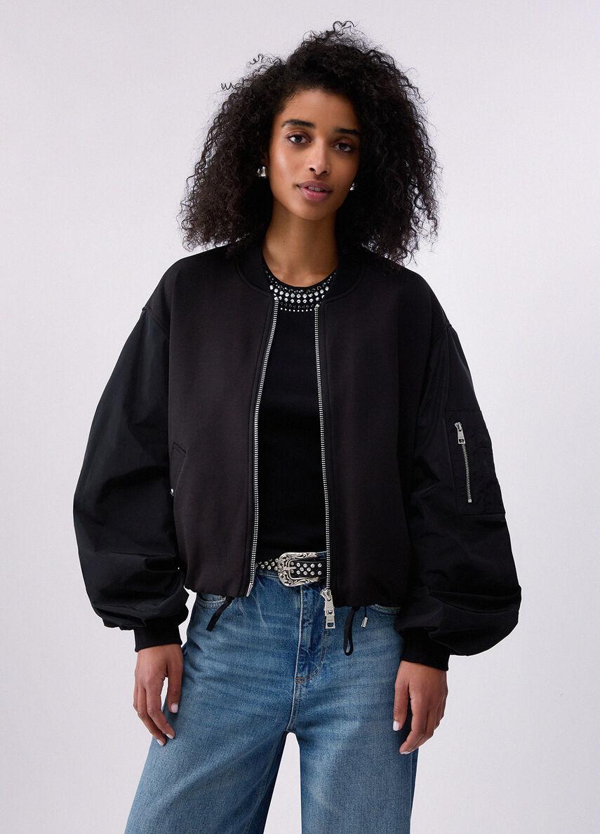 giubbino bomber WA6458J3870 22222 LIU JO WHITE 