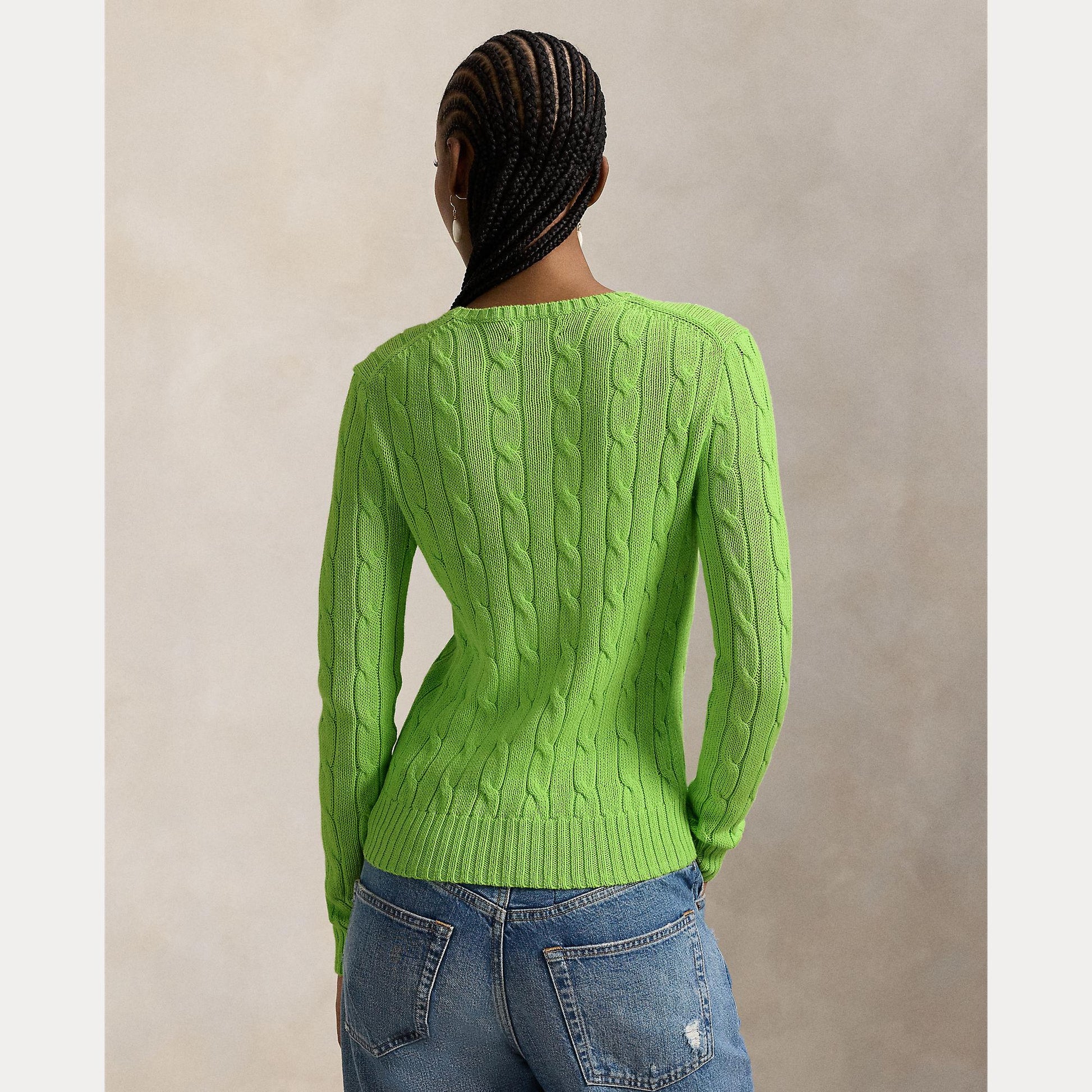 maglia girocollo a trecce 211-971869 504 RALPH LAUREN POLO 