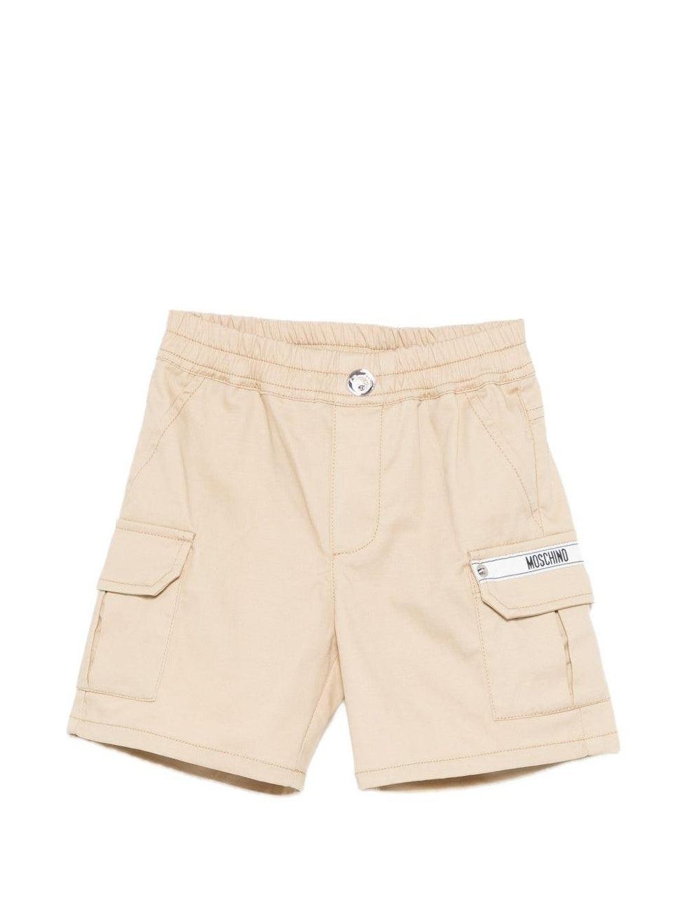 shorts cargo con logo MUQ01Q LYA02 20829 MOSCHINO KIDS 