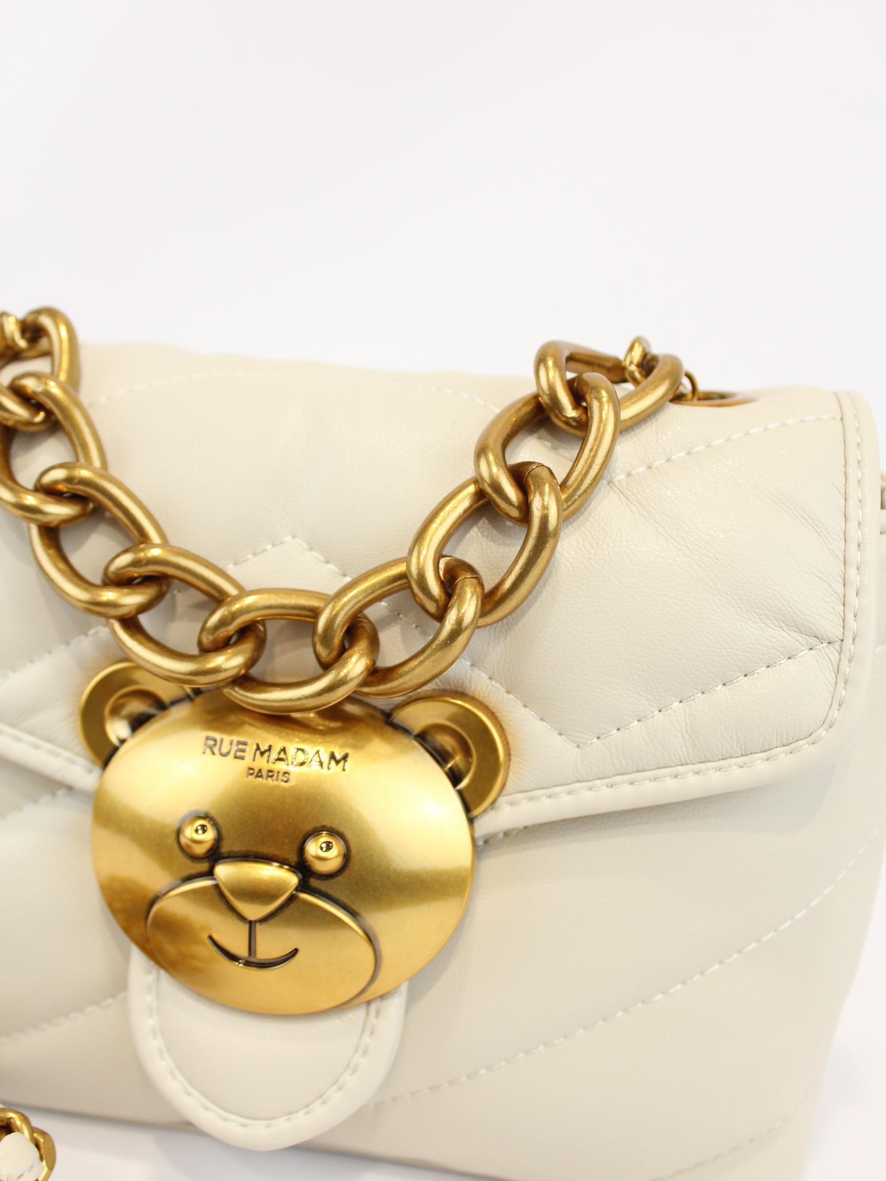 borsa puffy shouders 1491 CREAM RUE MADAM PARIS 