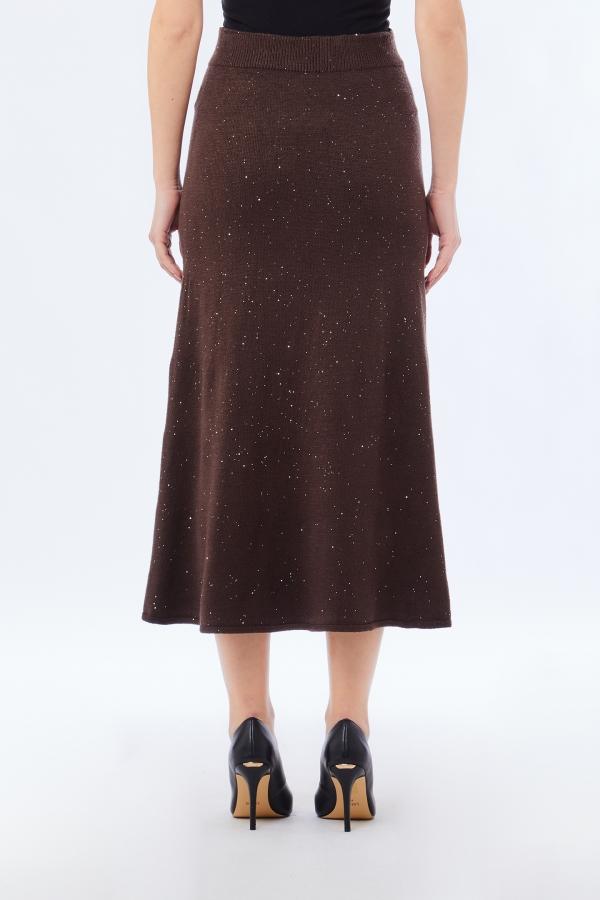 gonna longuette in maglia MF5295MA27R A4367 LIU JO WHITE 