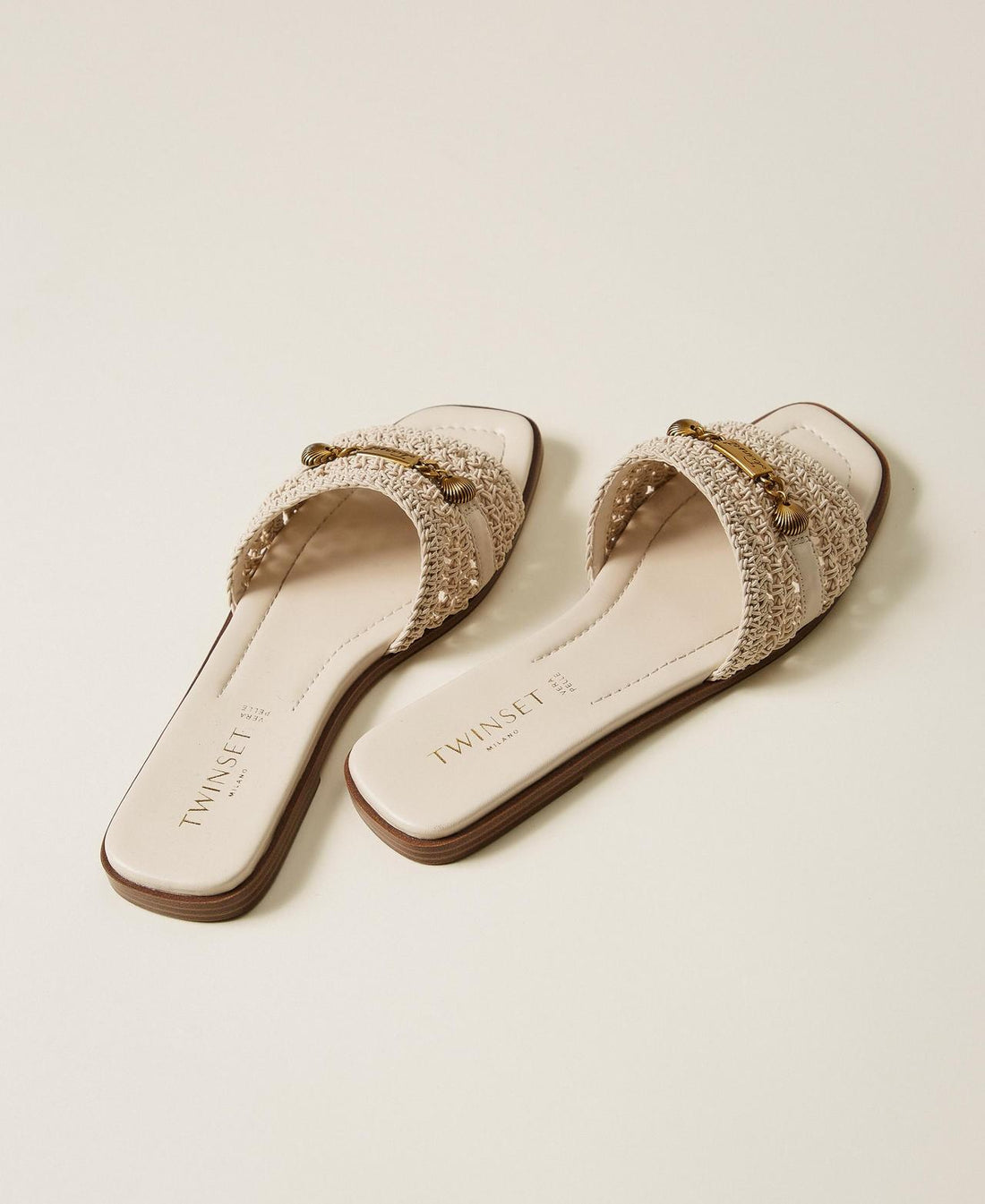 sandalo slide crochet 261TGT044 00059 TWINSET 