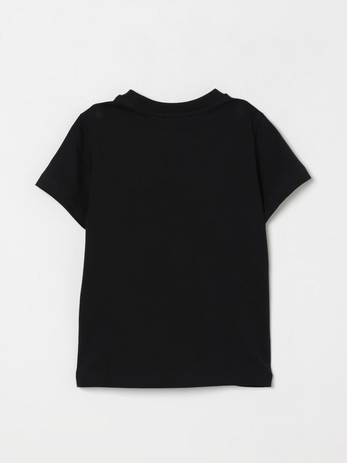 t-shirt con logo HUM05CLBA10 60100 MOSCHINO KIDS 