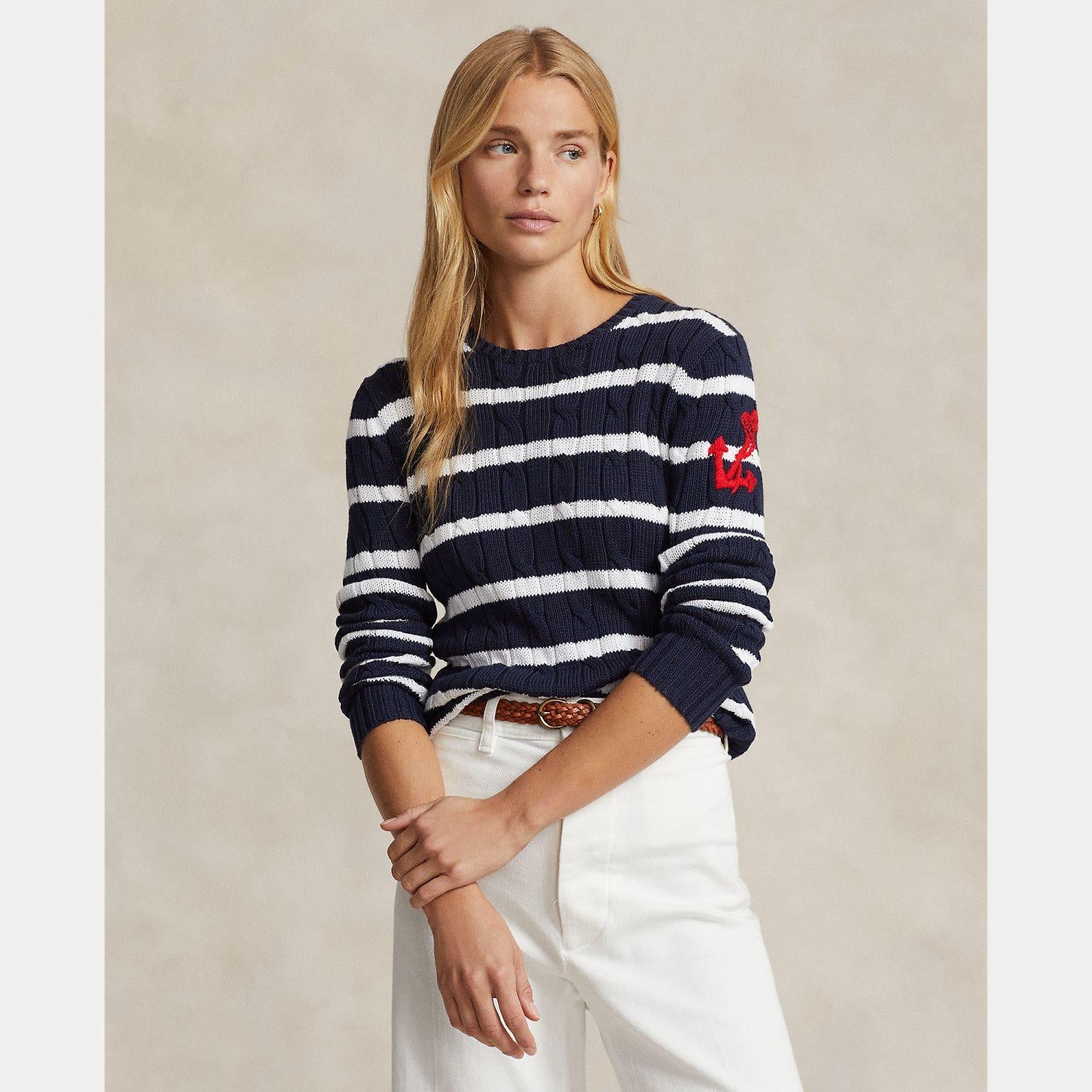 maglione con ancora e righe 211-924429 001 RALPH LAUREN POLO 