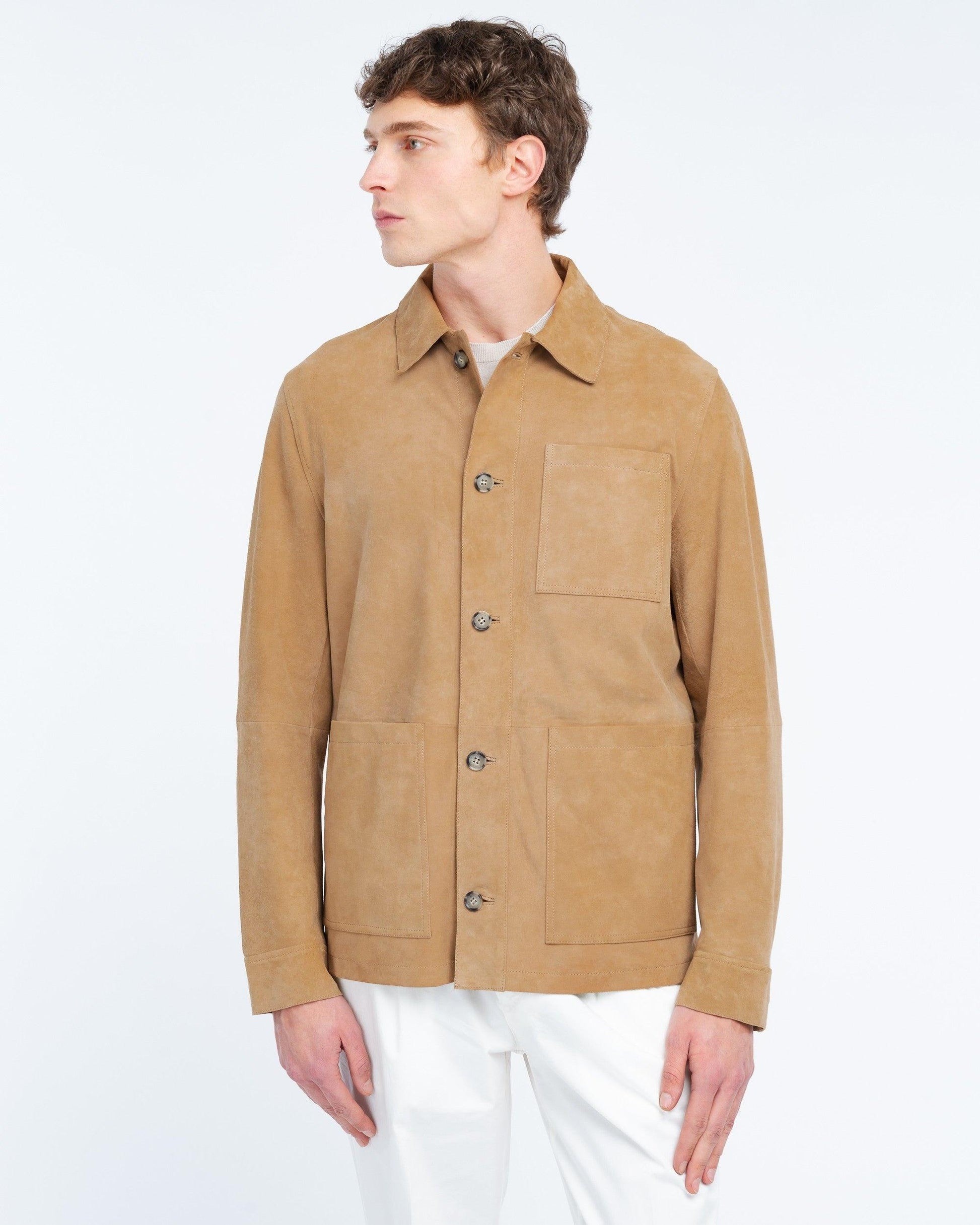 giubbino overshirt in suede 4032H8603 263420 25 MANUEL RITZ 