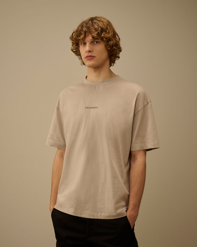 t-shirt sleeve logo 20CMTS087A 005100W 904 CP COMPANY 