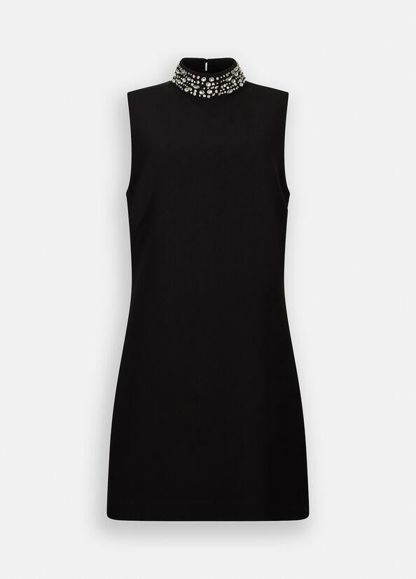 abito con strass CF5358T2527 22222 LIU JO BLACK 