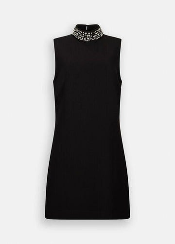 abito con strass CF5358T2527 22222 LIU JO BLACK 