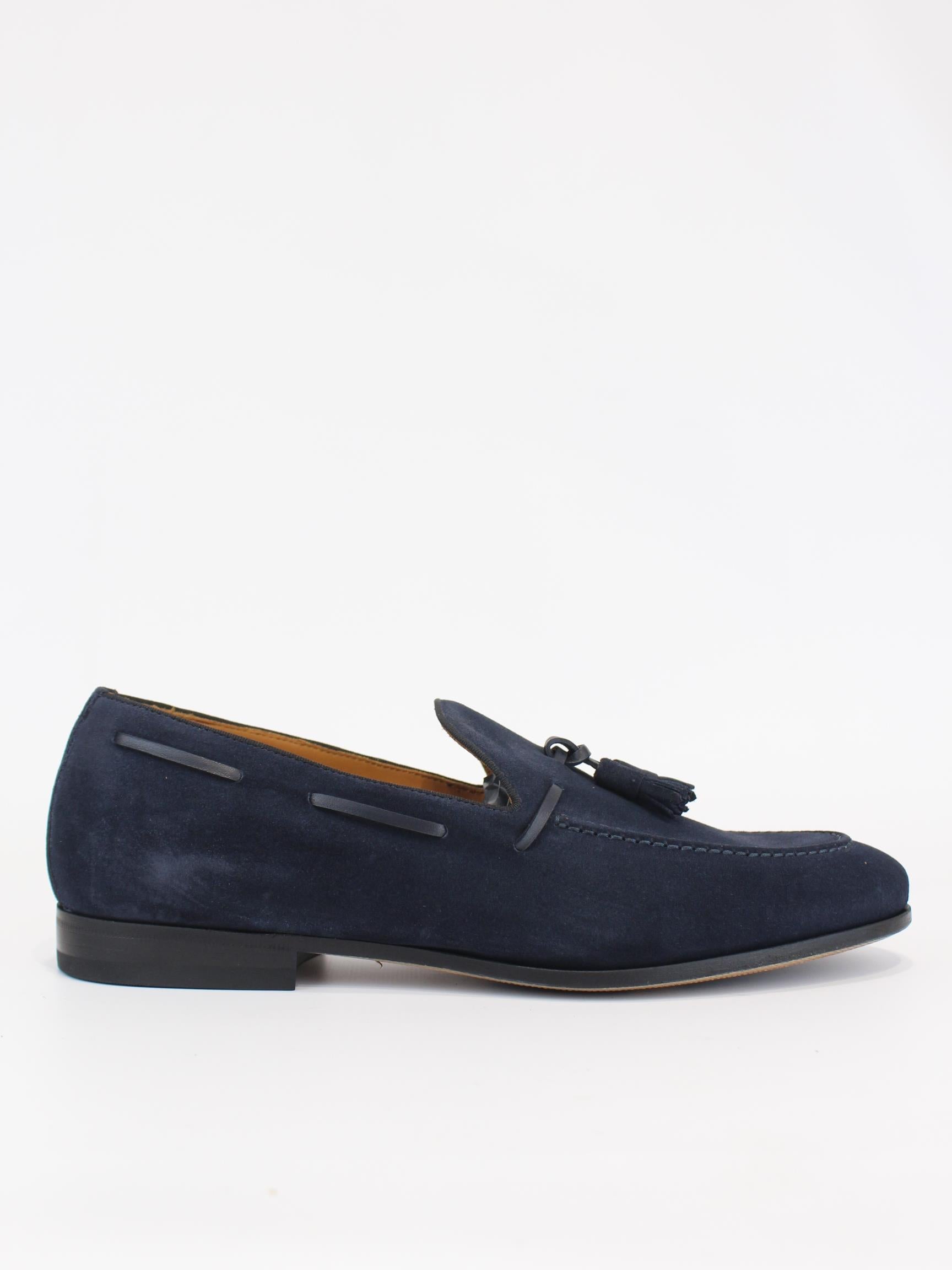 mocassino con nappine 266 FLORENCE BLU ROSSI 